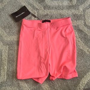 Pretty Little Thing Neon Pink Cycle Shorts